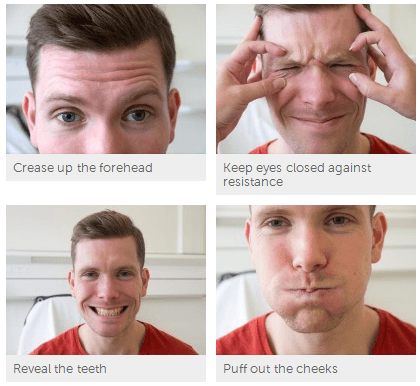 facial nerve examination