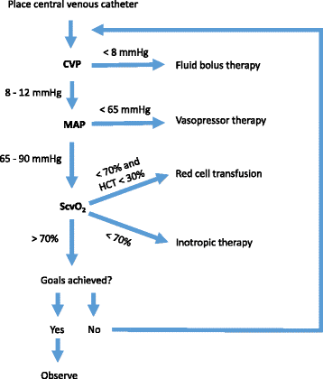 Early goal directed therapy in sepsis