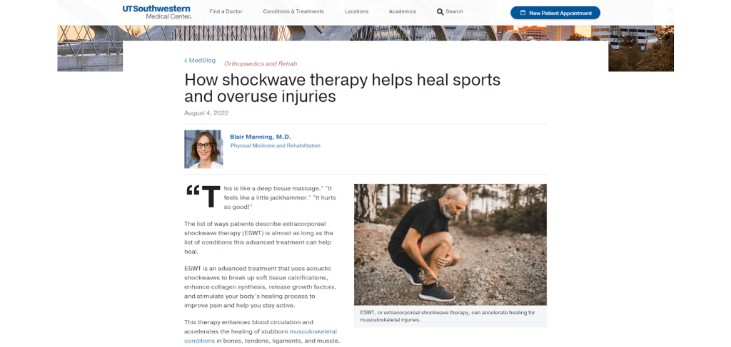 shockwave therapy uses